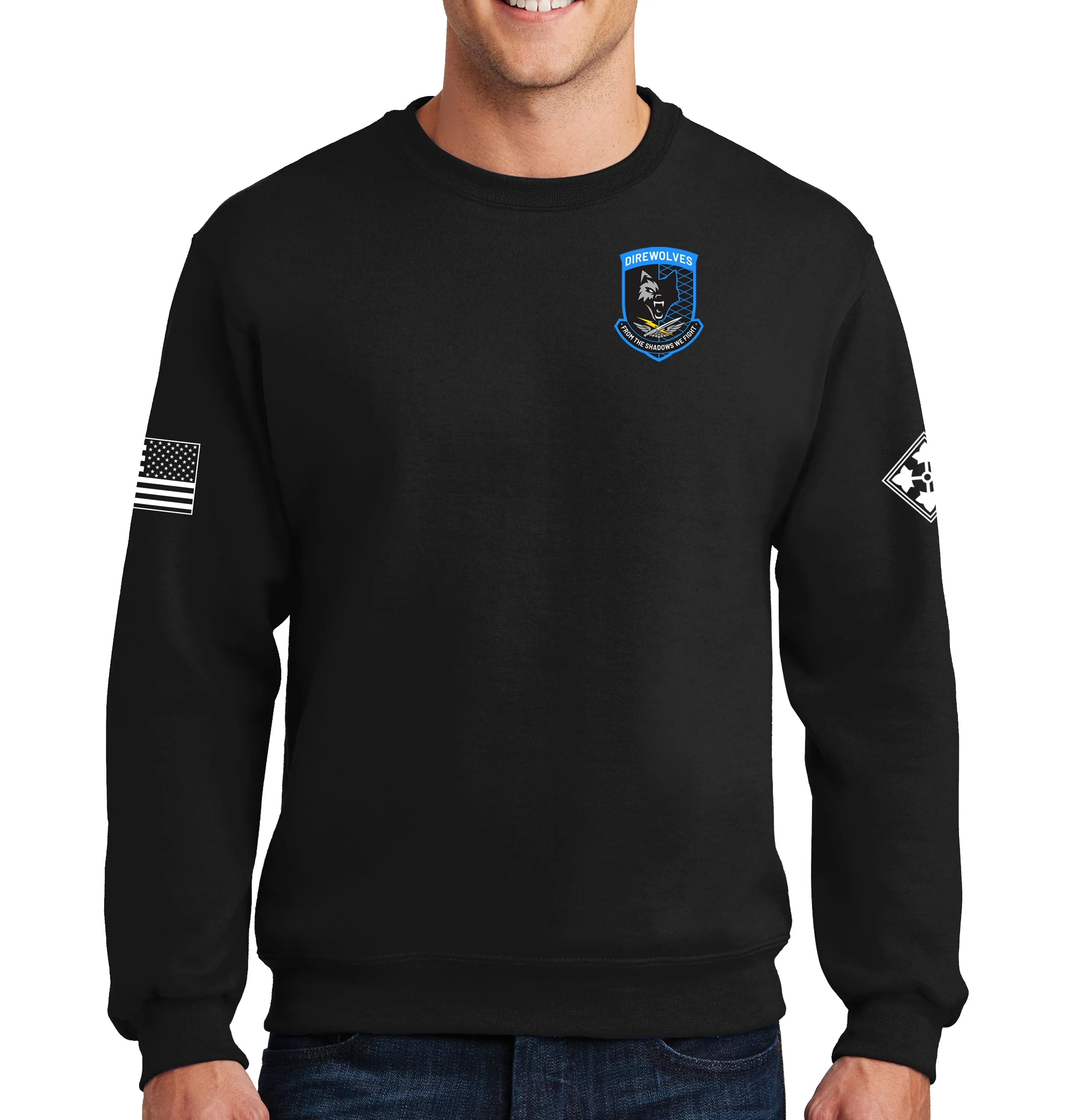 Crewneck Unisex Sweatshirt. Color Design. This shirt IS approved for PT.