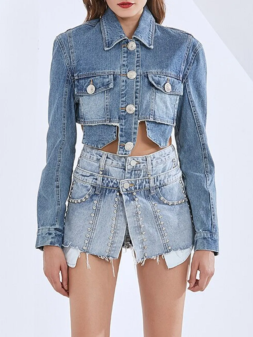 Cropped Denim Jacket