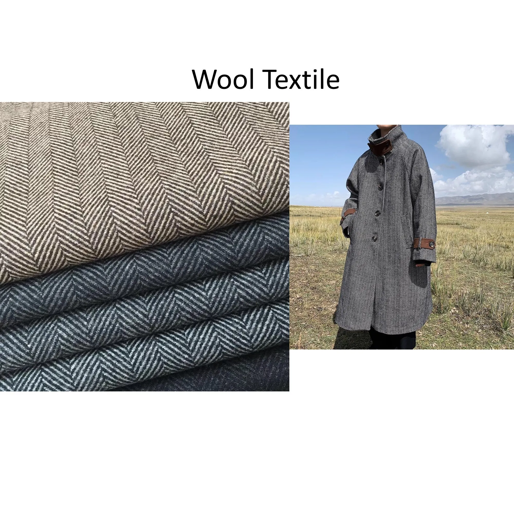 Custom Tweed British Style Suit and Tie with Leash Hook