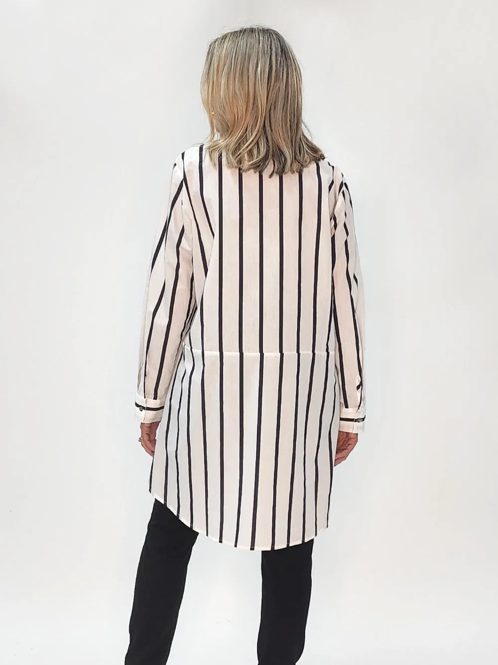 Dana Stripe Shirt - Black/White