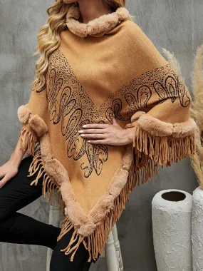Daniella™ | Fringe Cape Sleeve Poncho
