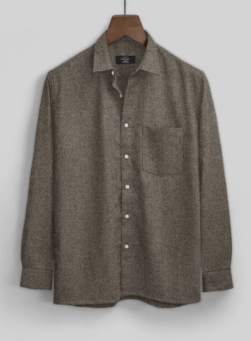 Dapper Brown Tweed Shirt