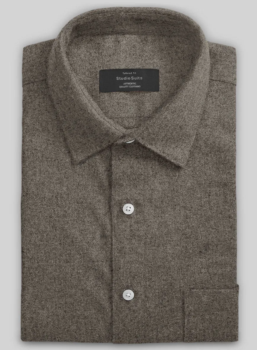 Dapper Brown Tweed Shirt