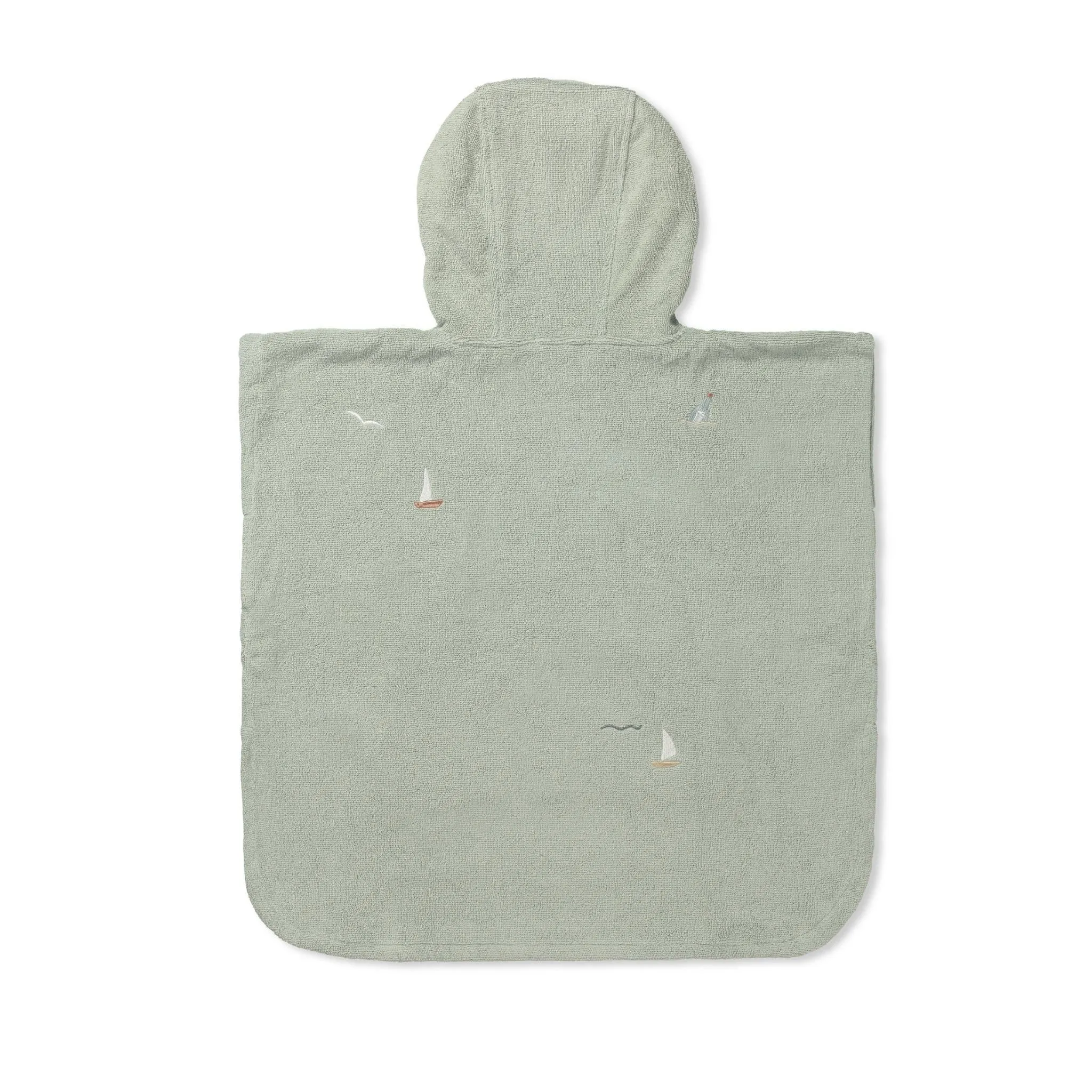 Dear April Puk Bath Poncho - Sailboats