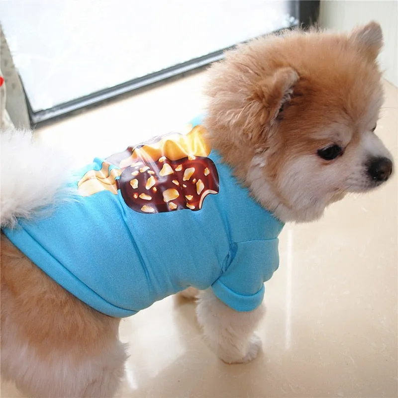 Delicious Popsicle Ice Cream Spring Blue Puppy Shirt