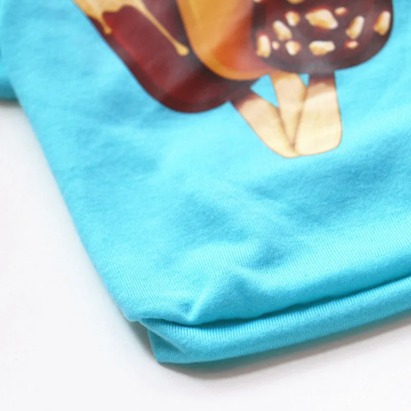 Delicious Popsicle Ice Cream Spring Blue Puppy Shirt