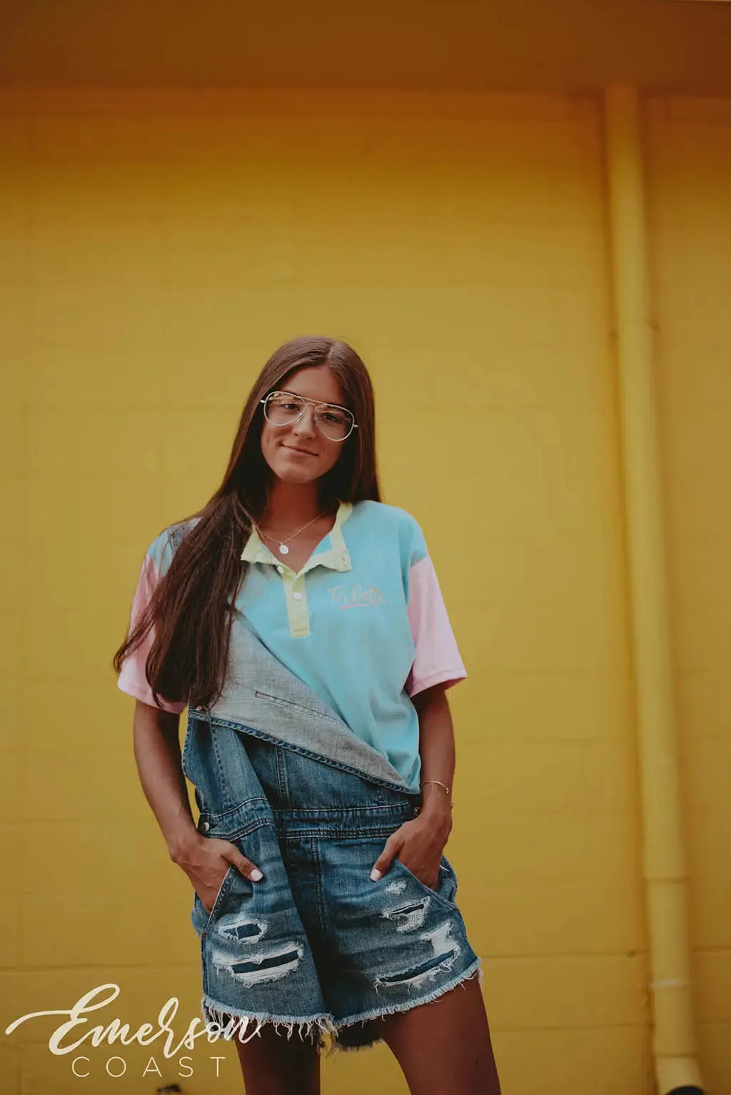 Delta Delta Delta Colorblock PR Henley