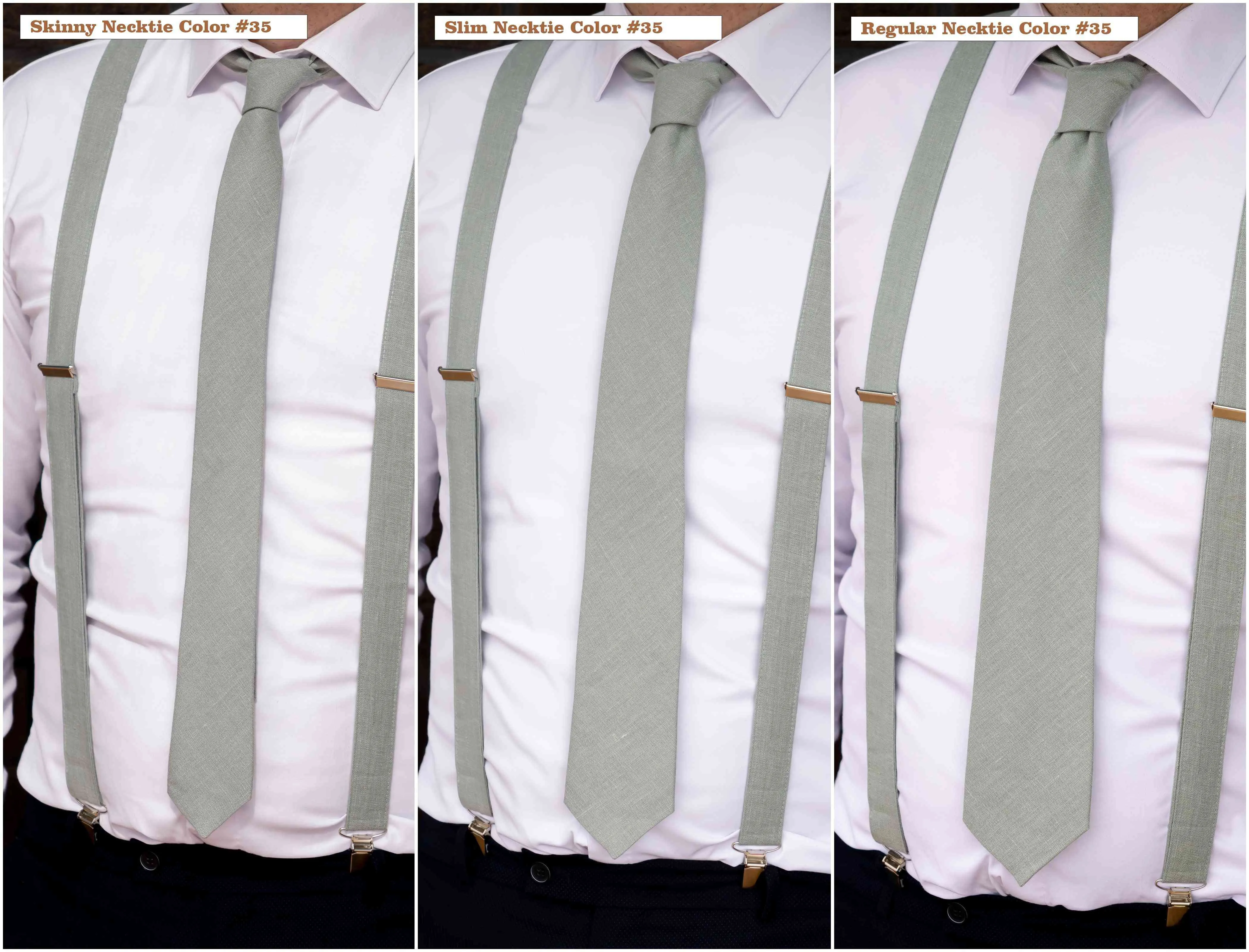 Dusty Grey Linen Bow Tie For Wedding