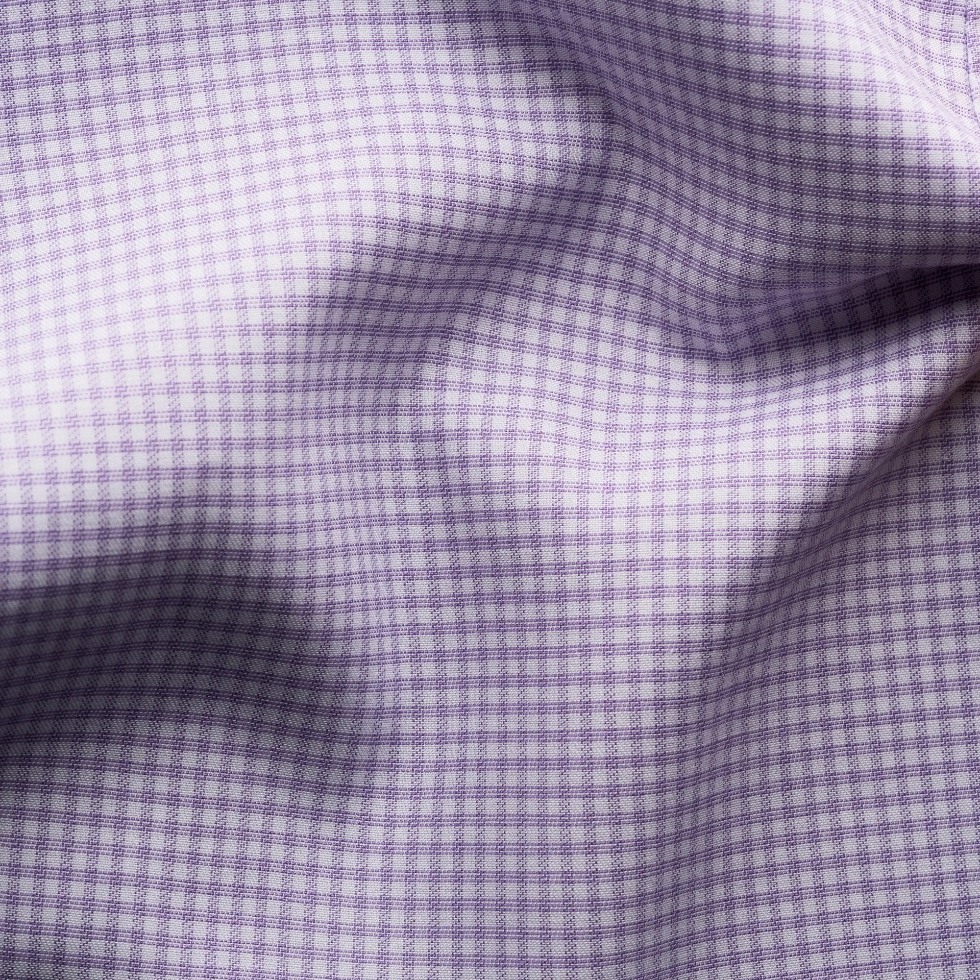 ETON Twill Shirt Micro Check Contemporary Fit PURPLE
