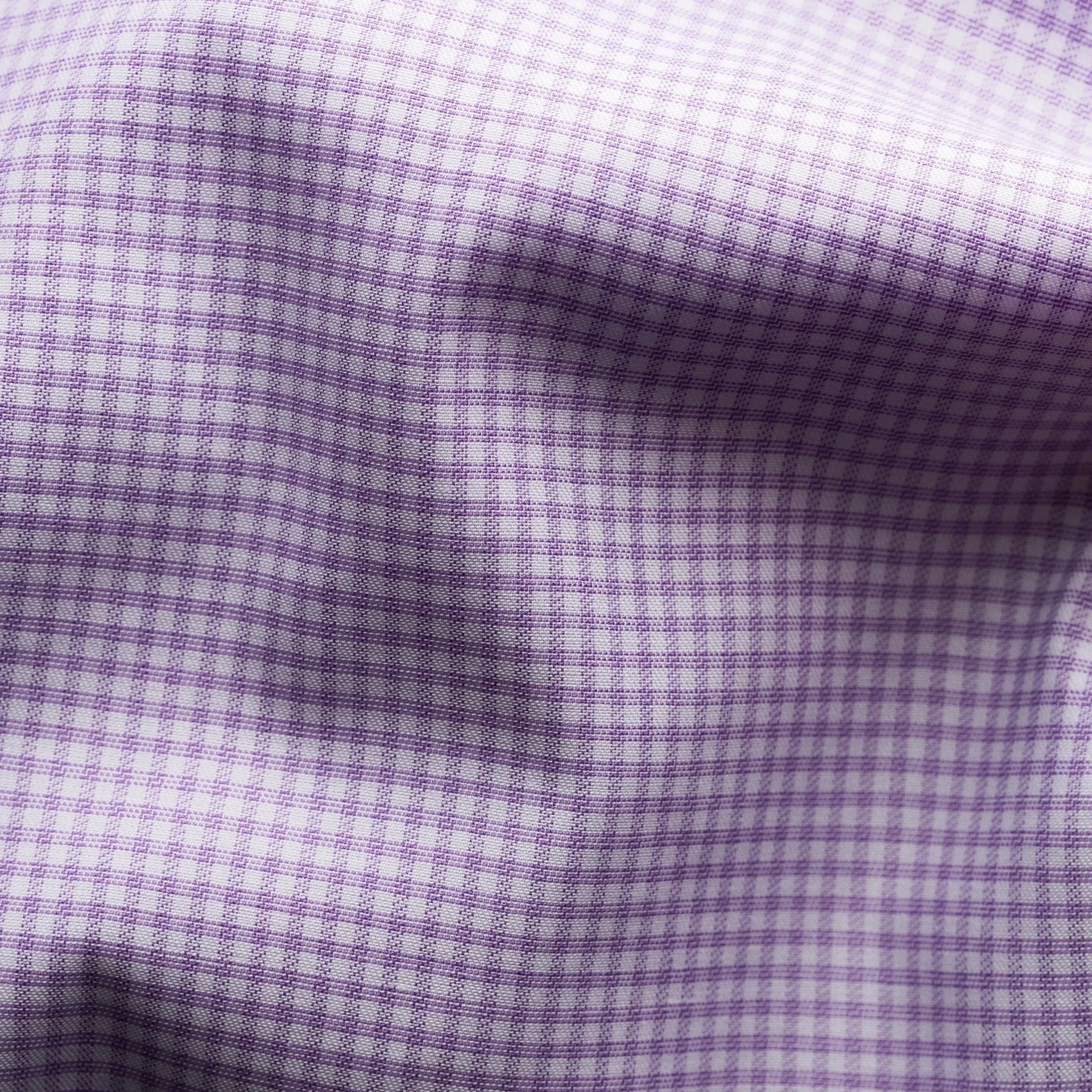 ETON Twill Shirt Micro Check Slim Fit PURPLE