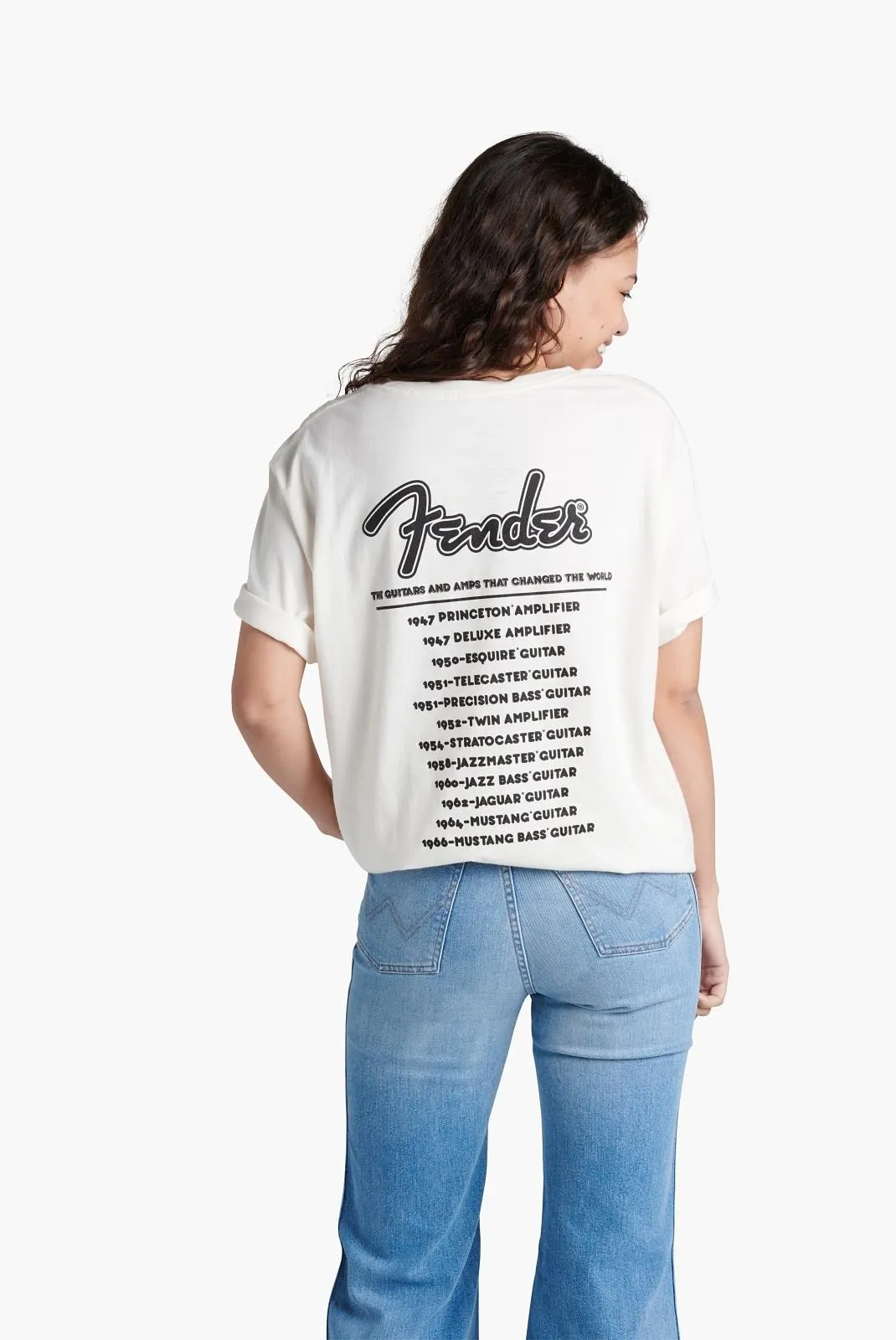 Fender World Tour T-Shirt, Vintage White