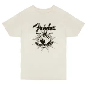 Fender World Tour T-Shirt, Vintage White