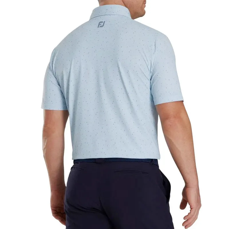 FOOTJOY Tweed Texture Stretch Pique Men's Polo (Mist)