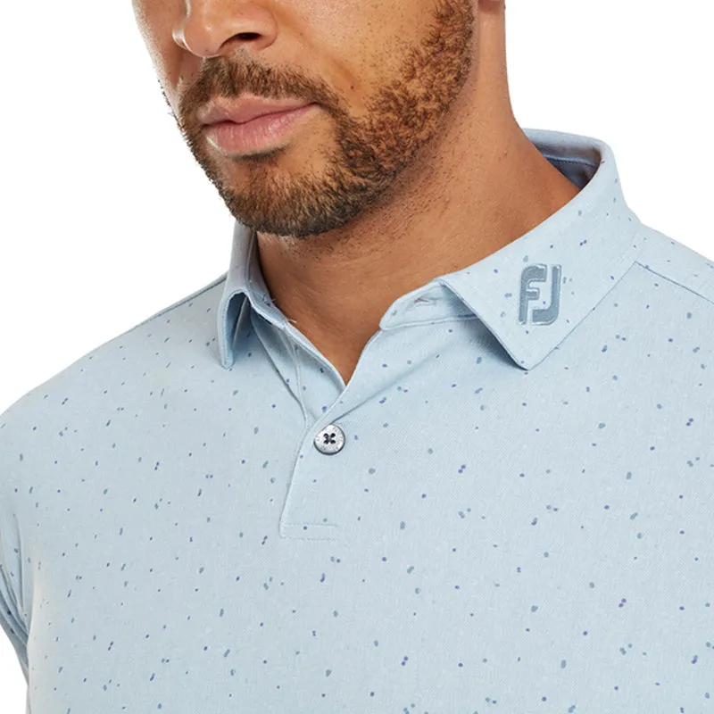 FOOTJOY Tweed Texture Stretch Pique Men's Polo (Mist)