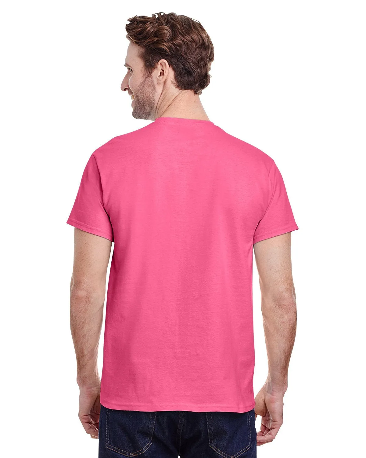G500-Gildan-SAFETY PINK