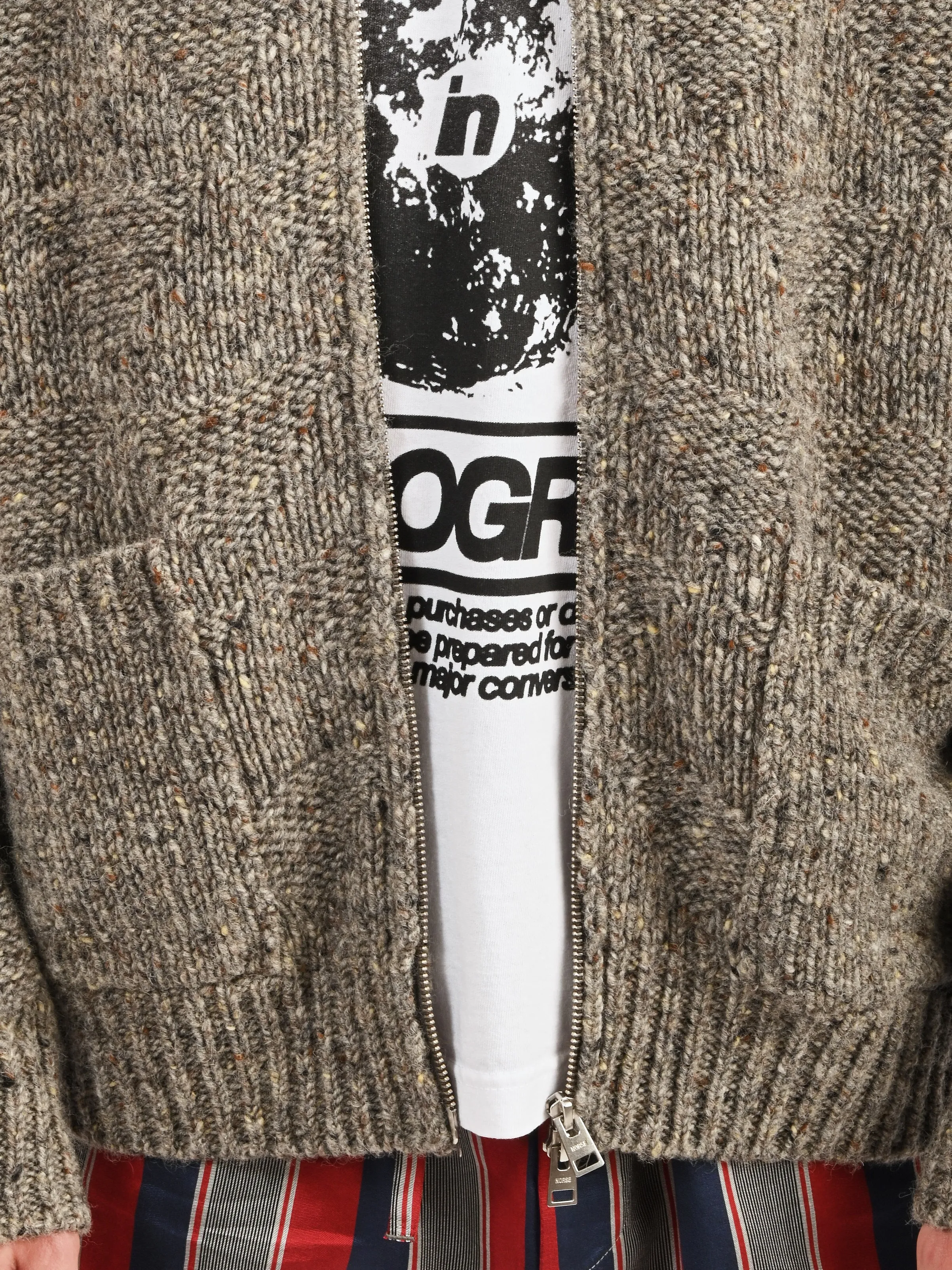 Grey Melange Erik Donegal Diamond Jacket