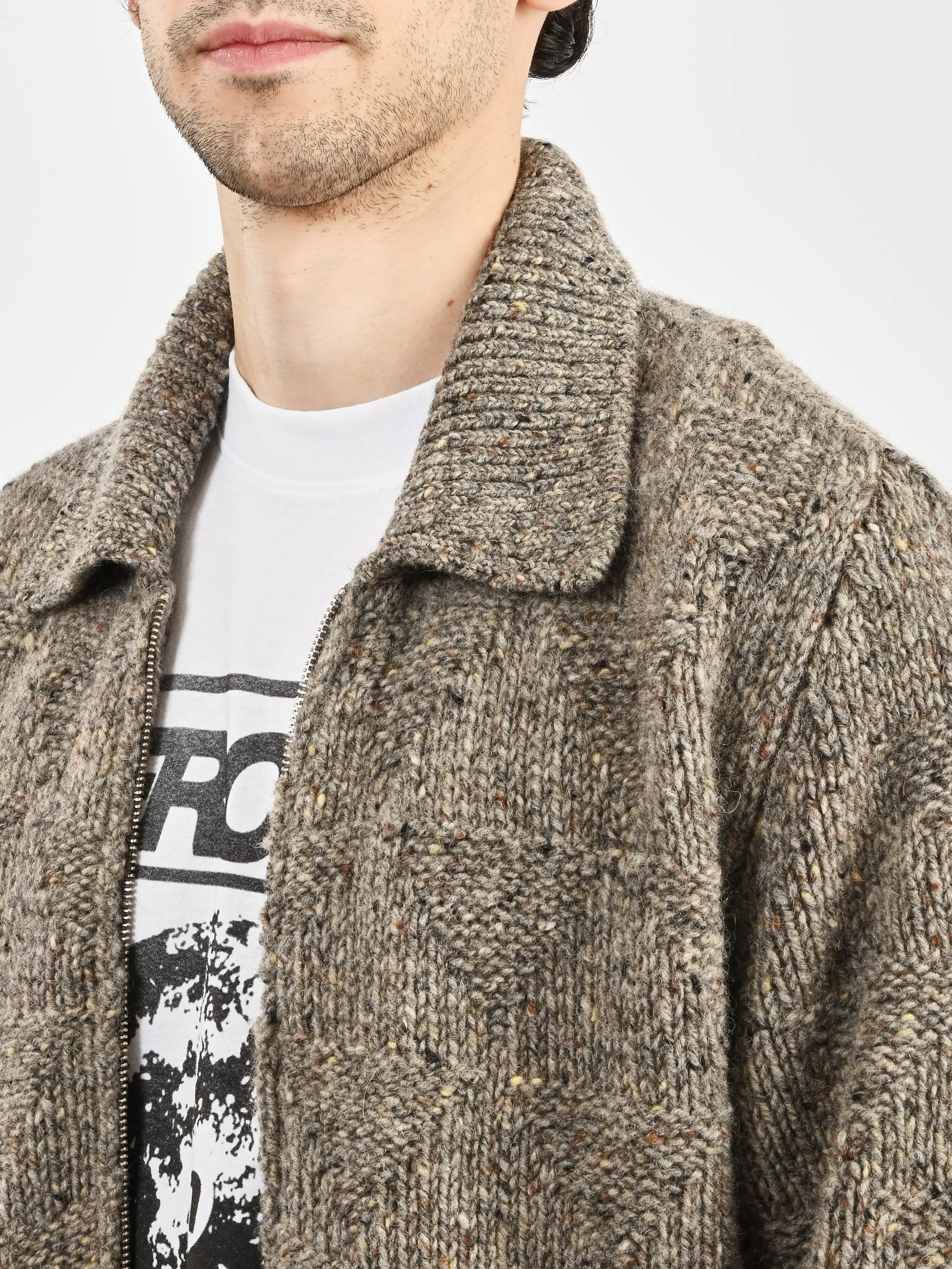 Grey Melange Erik Donegal Diamond Jacket