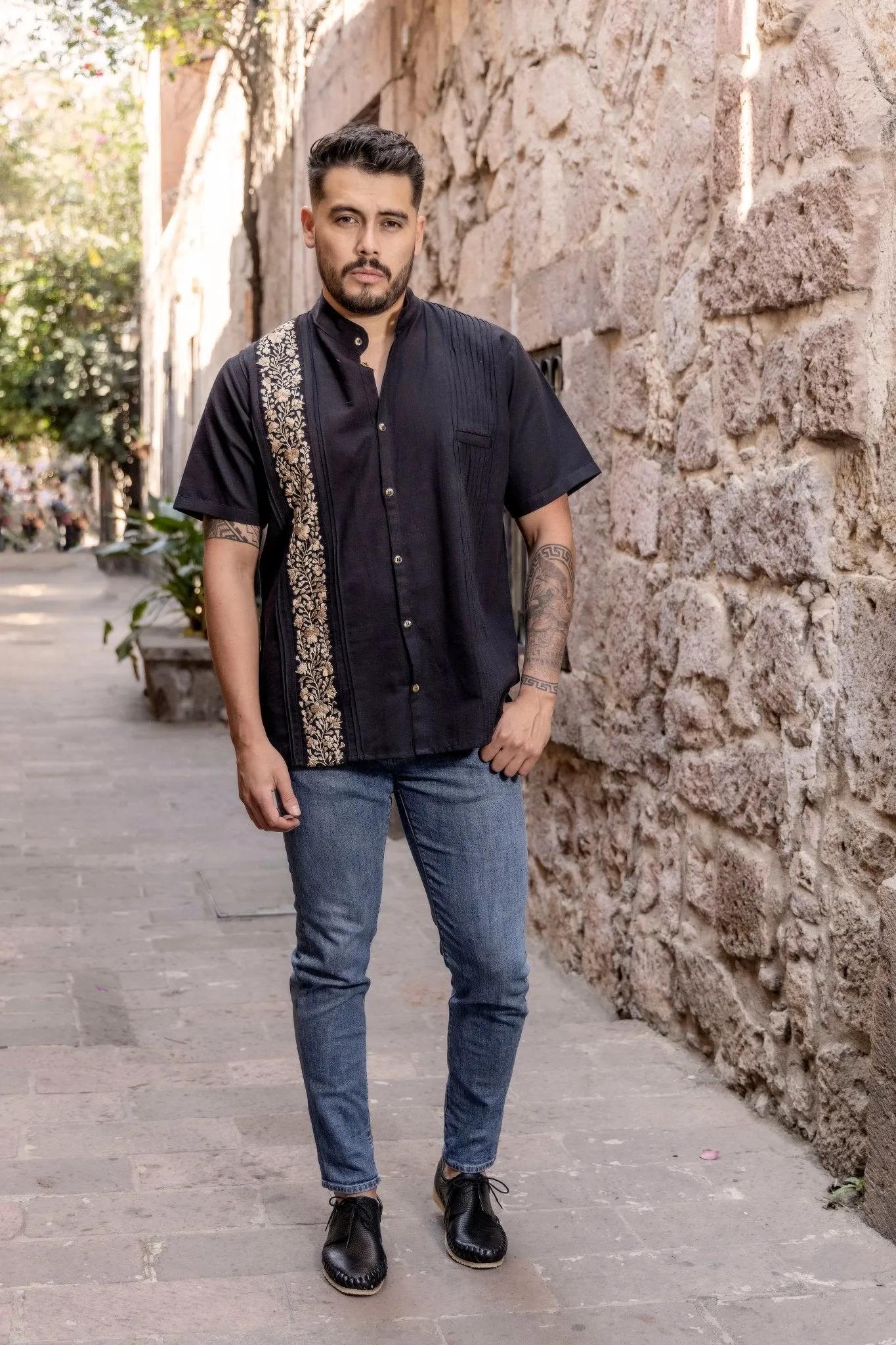 Guayabera San Antonino Dorada