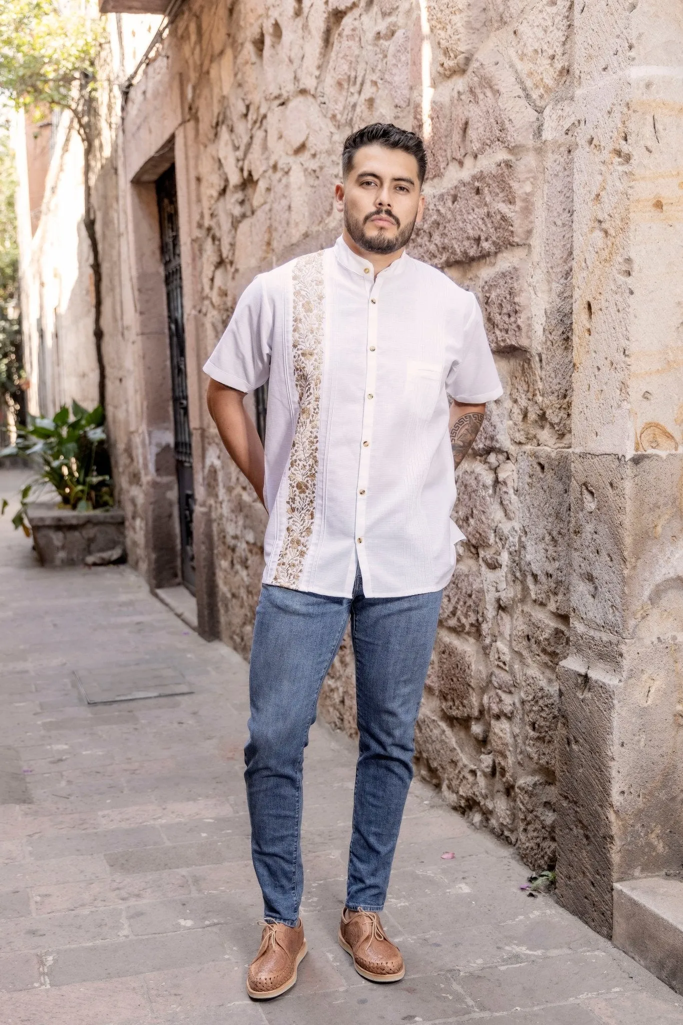 Guayabera San Antonino Dorada