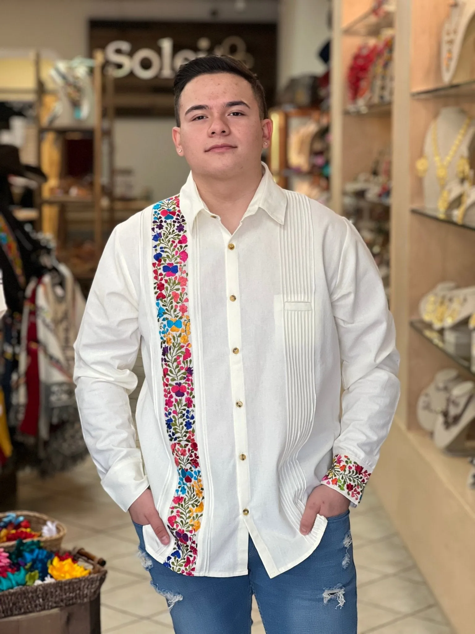 Guayabera San Antonino Sencilla Larga