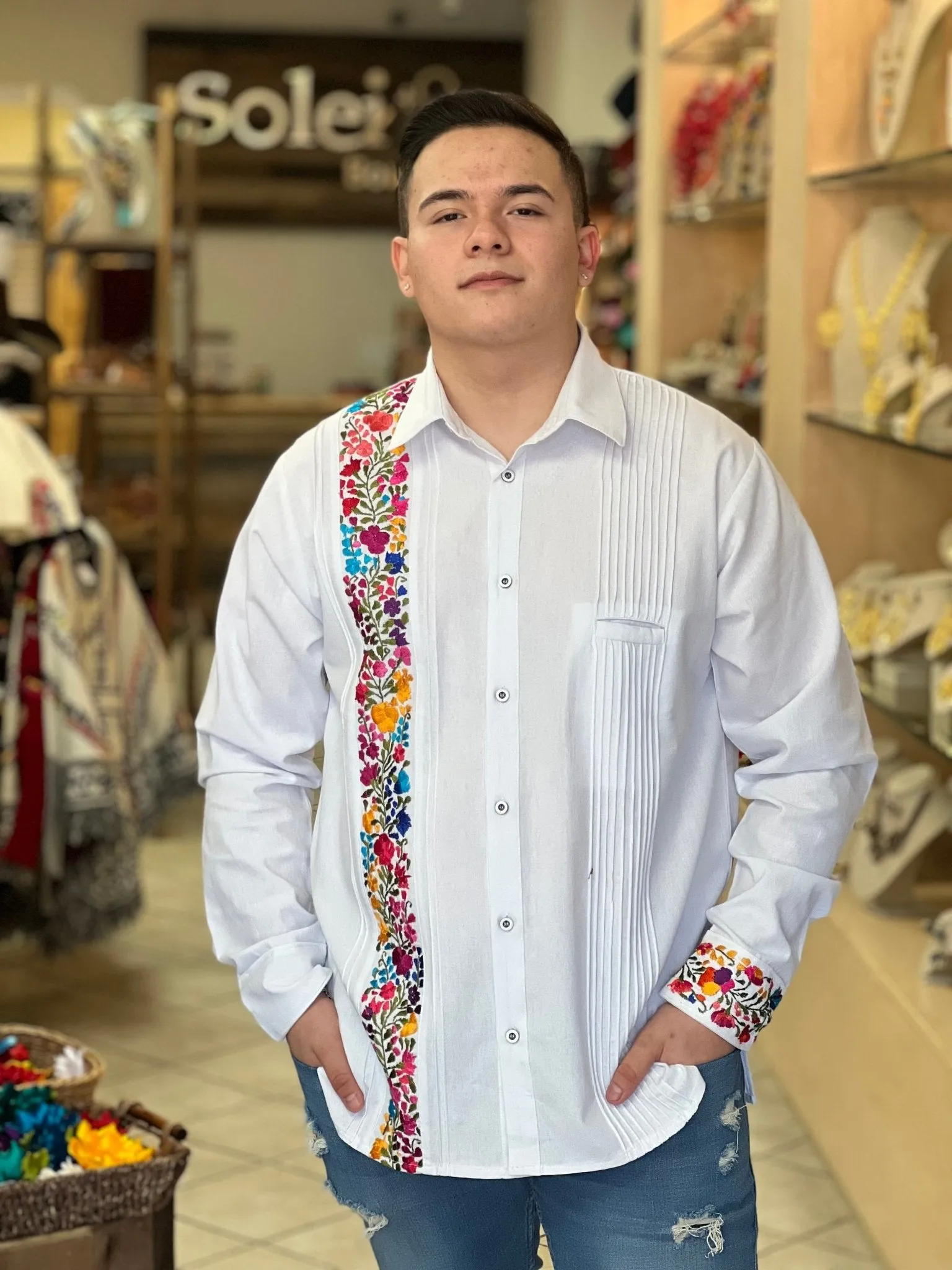 Guayabera San Antonino Sencilla Larga