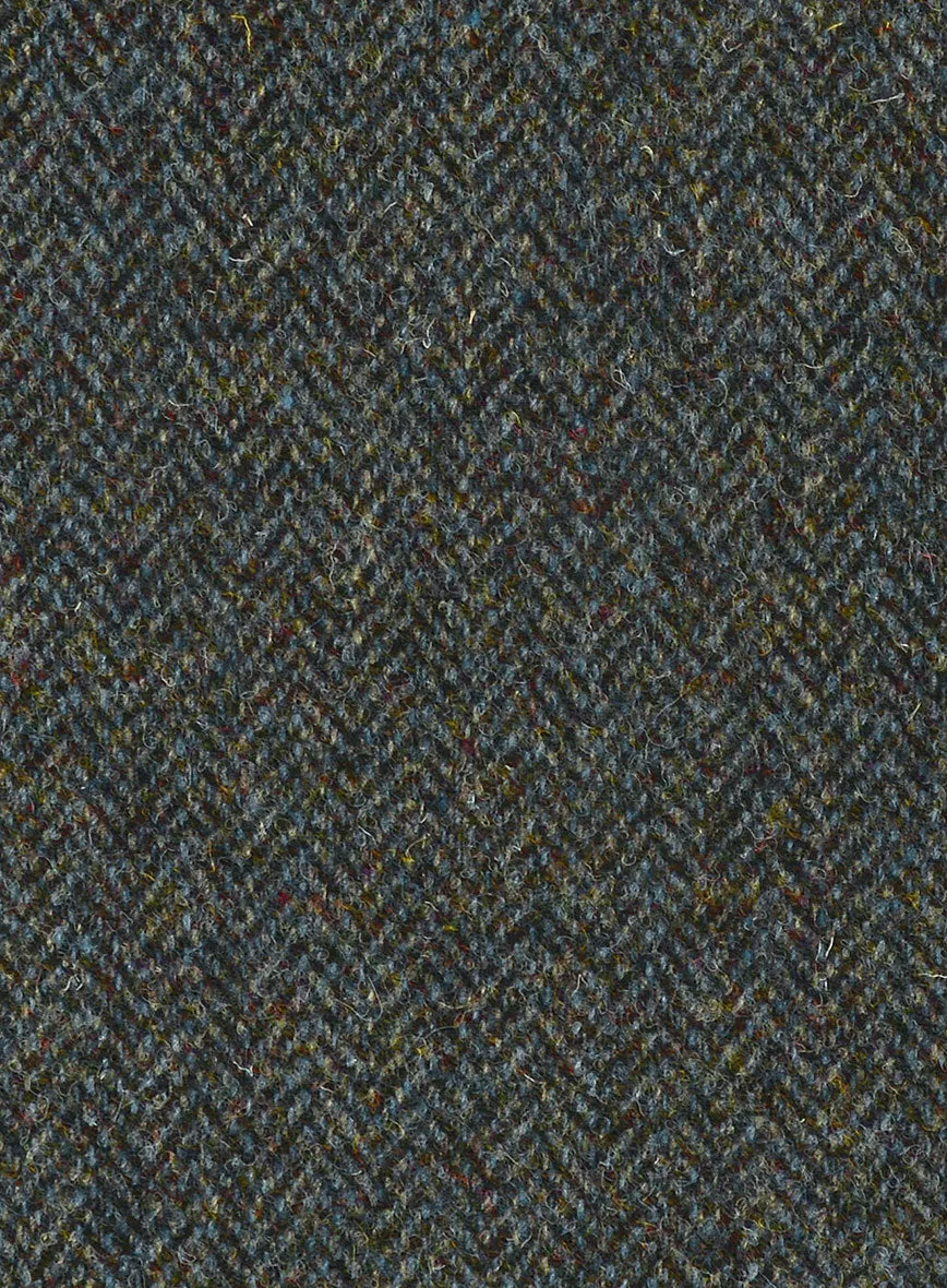 Harris Tweed Ridge Blue Herringbone Jacket