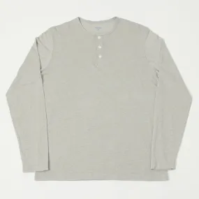 Hartford Linen Long Sleeve Henley Tee - Stone