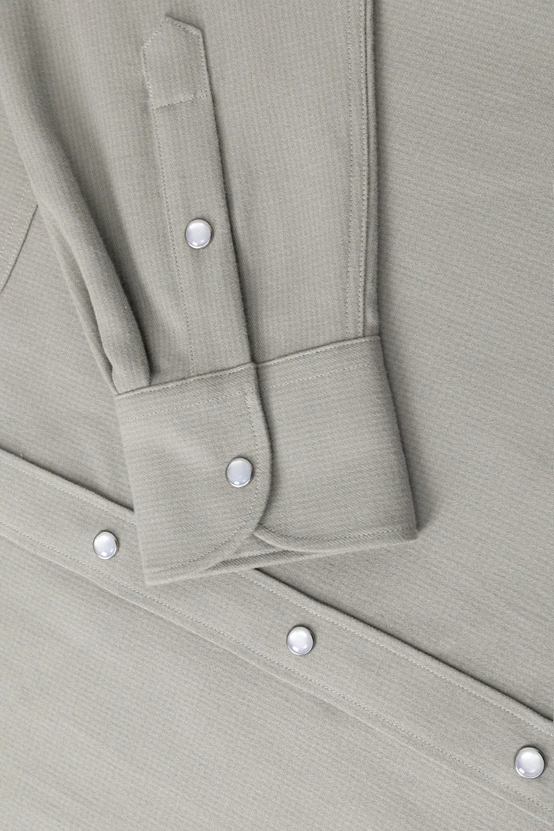 HeatGuard Casual Shirt Jacket | Khaki Semi Plain 6100NZ
