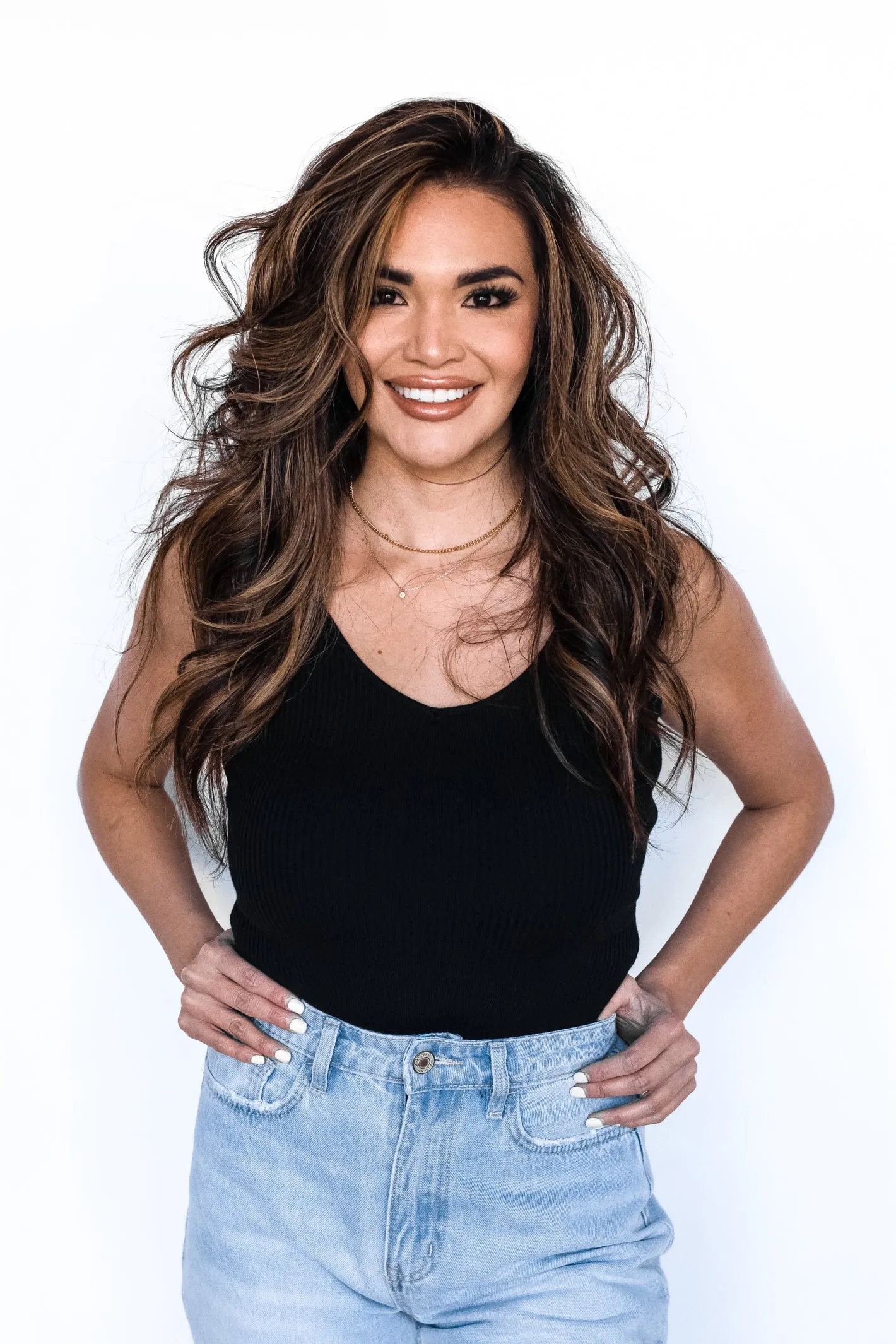 Heating It Up Ribbed V Neck Knit Bodysuit- 2 Colors
