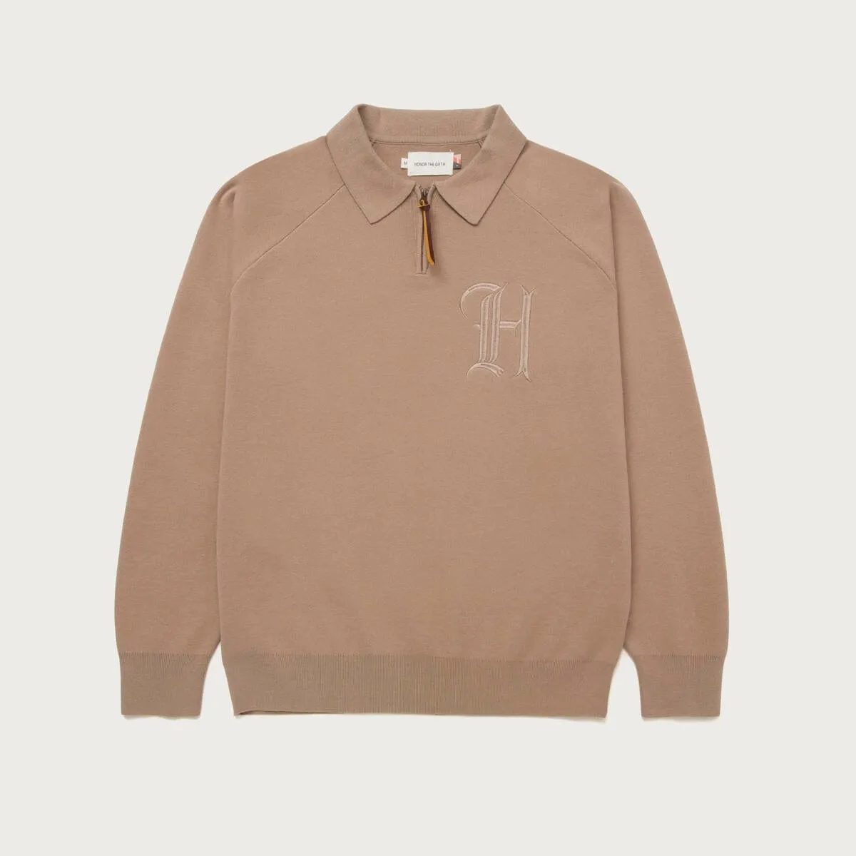 Honor The Gift Zip Henley Clay
