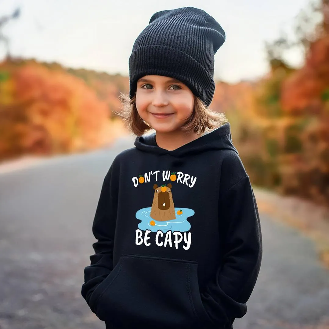Hoodie Kinder - Don't worry be Capy