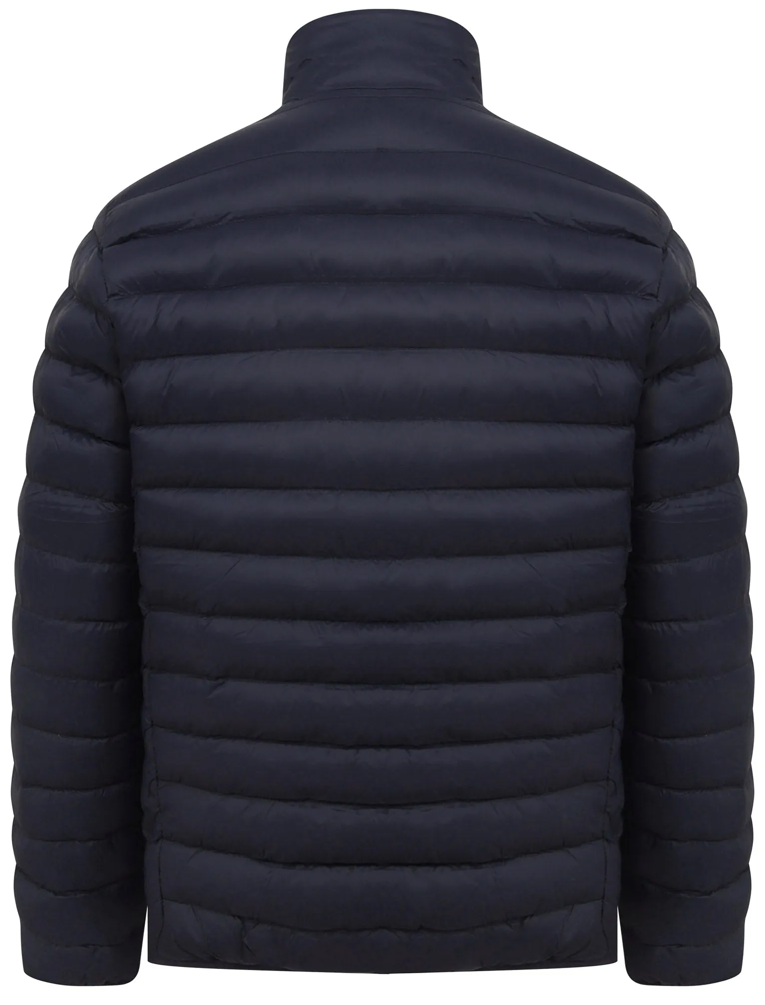 Inigo Funnel Neck Quilted Puffer Jacket in Mood Indigo - Tokyo Laundry