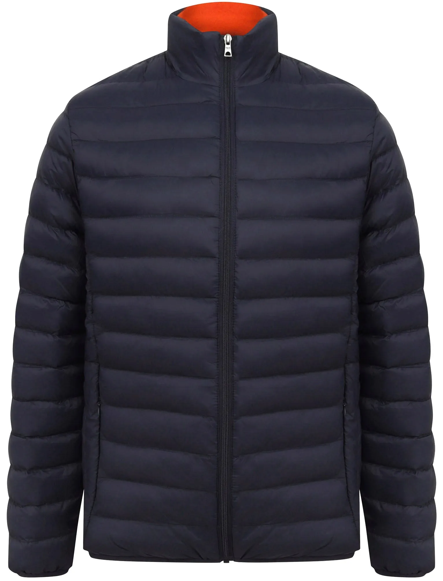 Inigo Funnel Neck Quilted Puffer Jacket in Mood Indigo - Tokyo Laundry