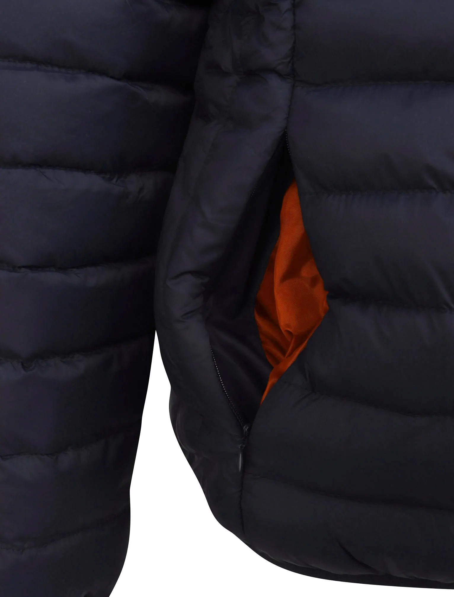 Inigo Funnel Neck Quilted Puffer Jacket in Mood Indigo - Tokyo Laundry