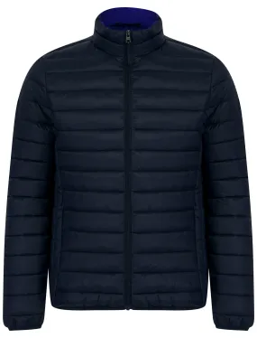 Inigo Funnel Neck Quilted Puffer Jacket in Sky Captain Navy - Tokyo Laundry