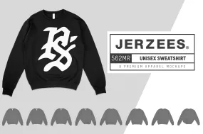 Jerzees 562MR NuBlend Unisex Sweatshirt Mockups