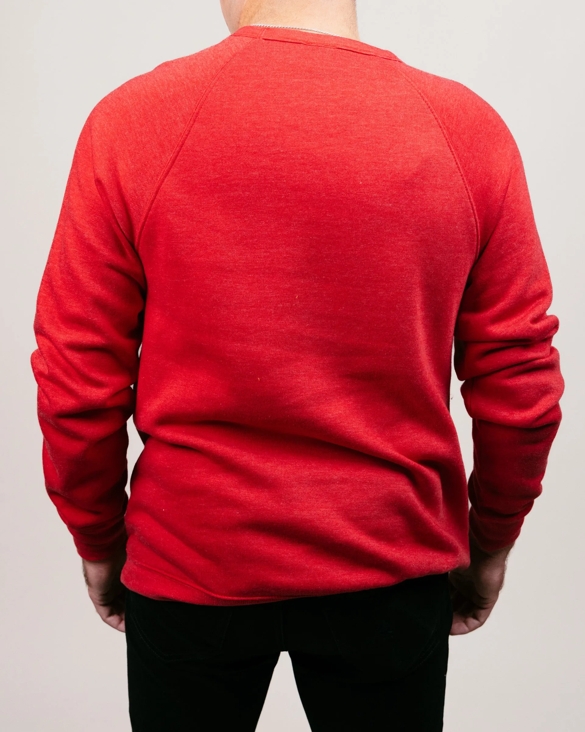 Kansas City Script Stacked Red Crewneck