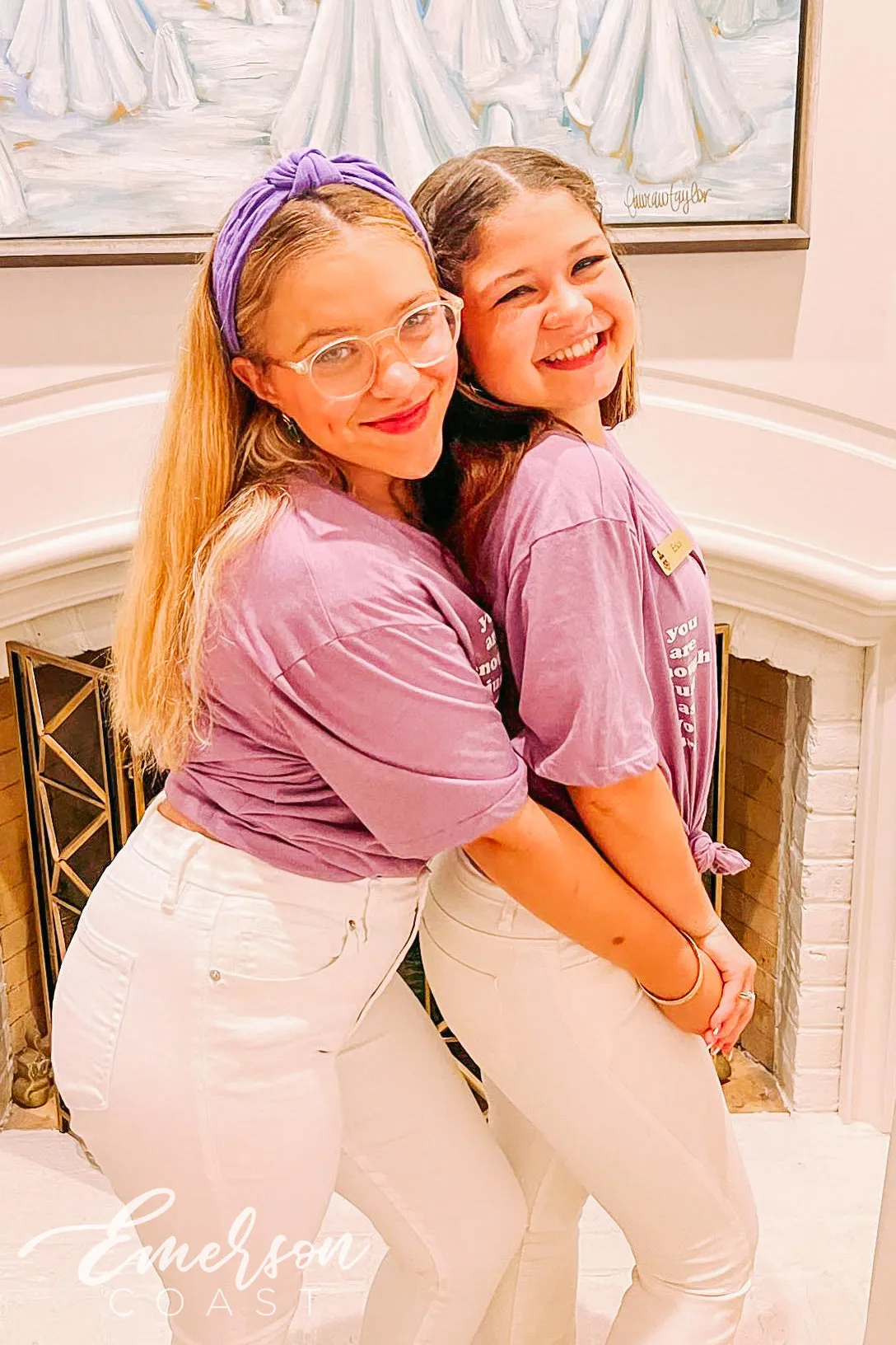 Kappa Alpha Theta You are Enough Lavender Henley