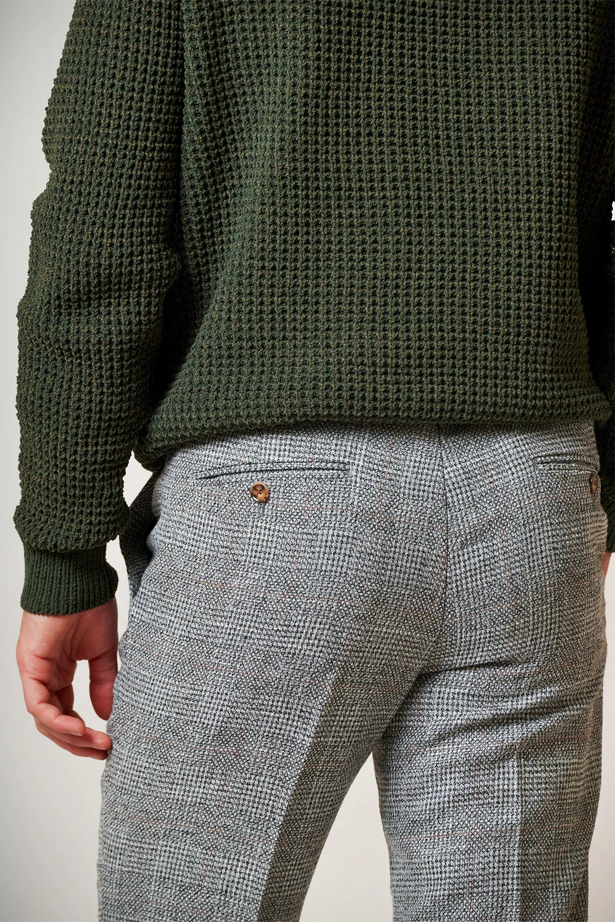 KRIS - Silver Grey Tweed Two Piece Suit