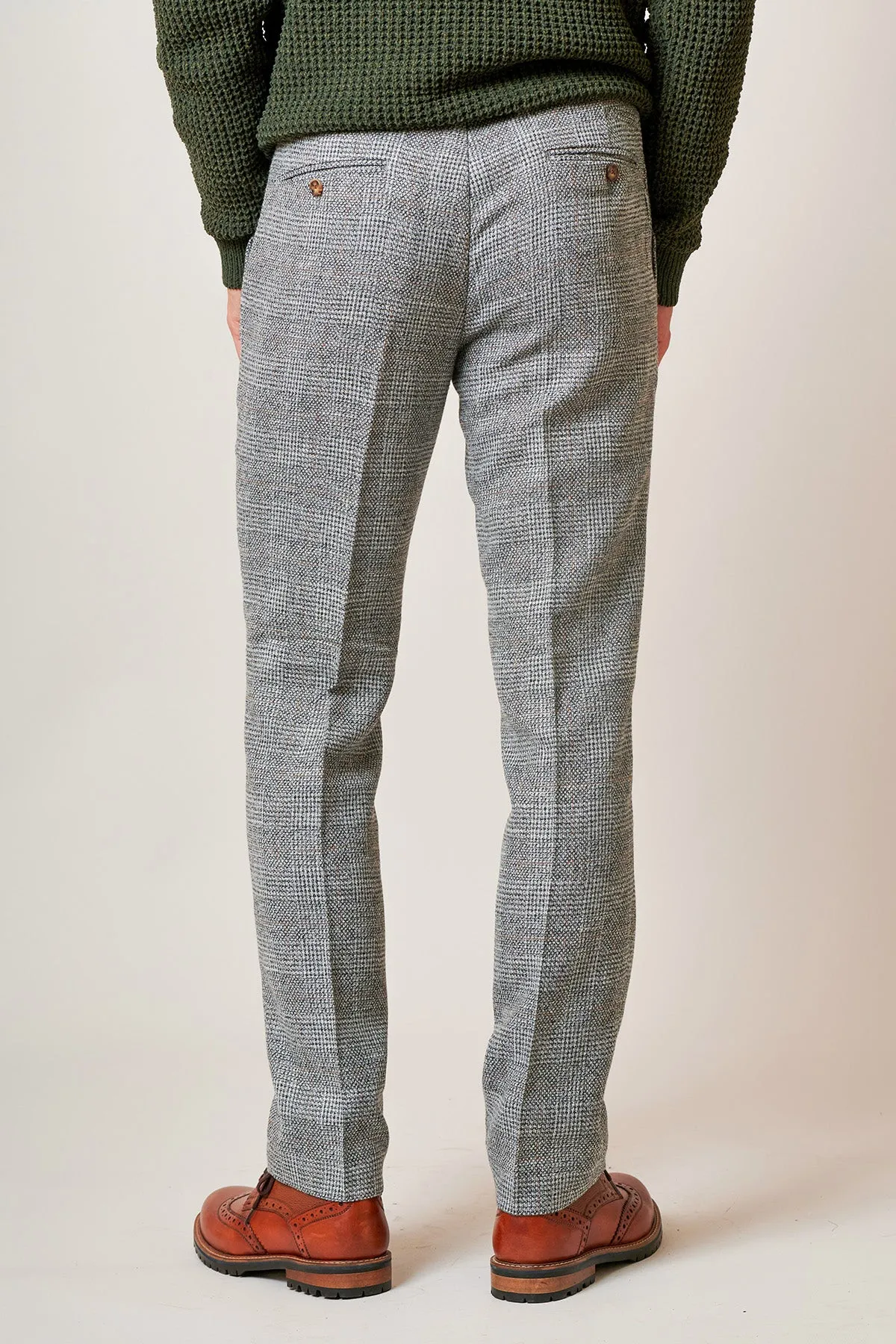 KRIS - Silver Grey Tweed Two Piece Suit