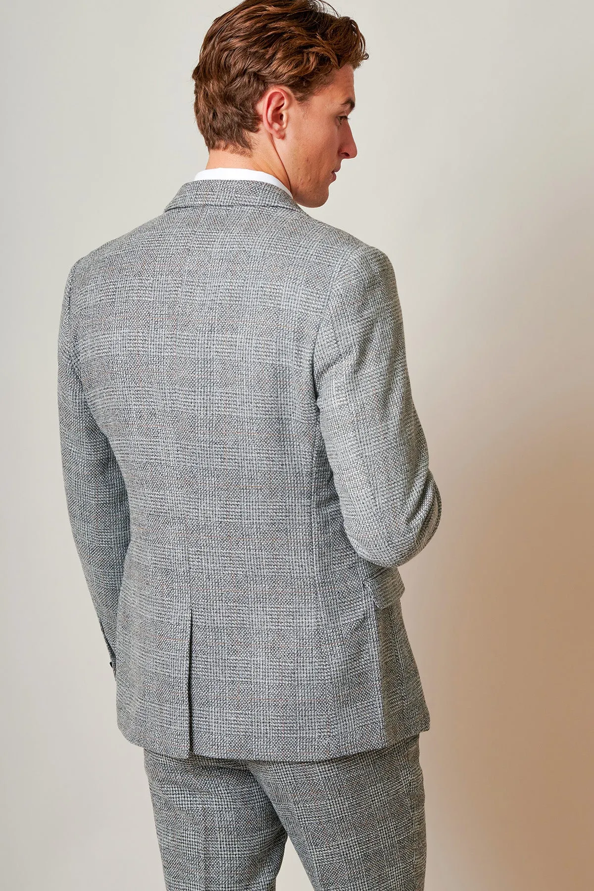 KRIS - Silver Grey Tweed Two Piece Suit