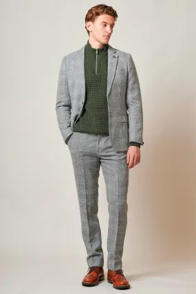 KRIS - Silver Grey Tweed Two Piece Suit
