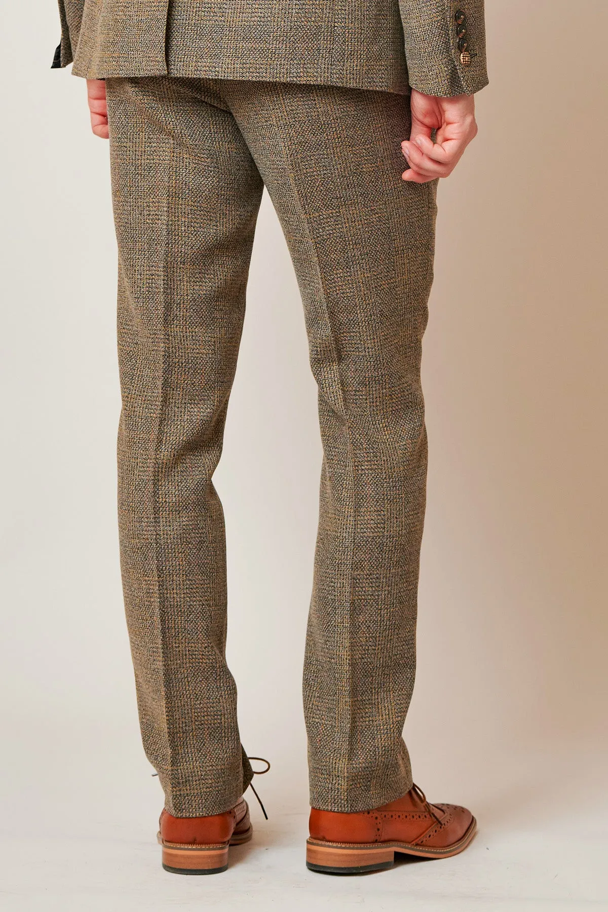 KRIS - Tan Tweed Trousers
