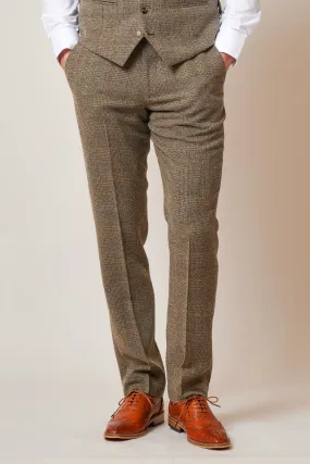 KRIS - Tan Tweed Trousers