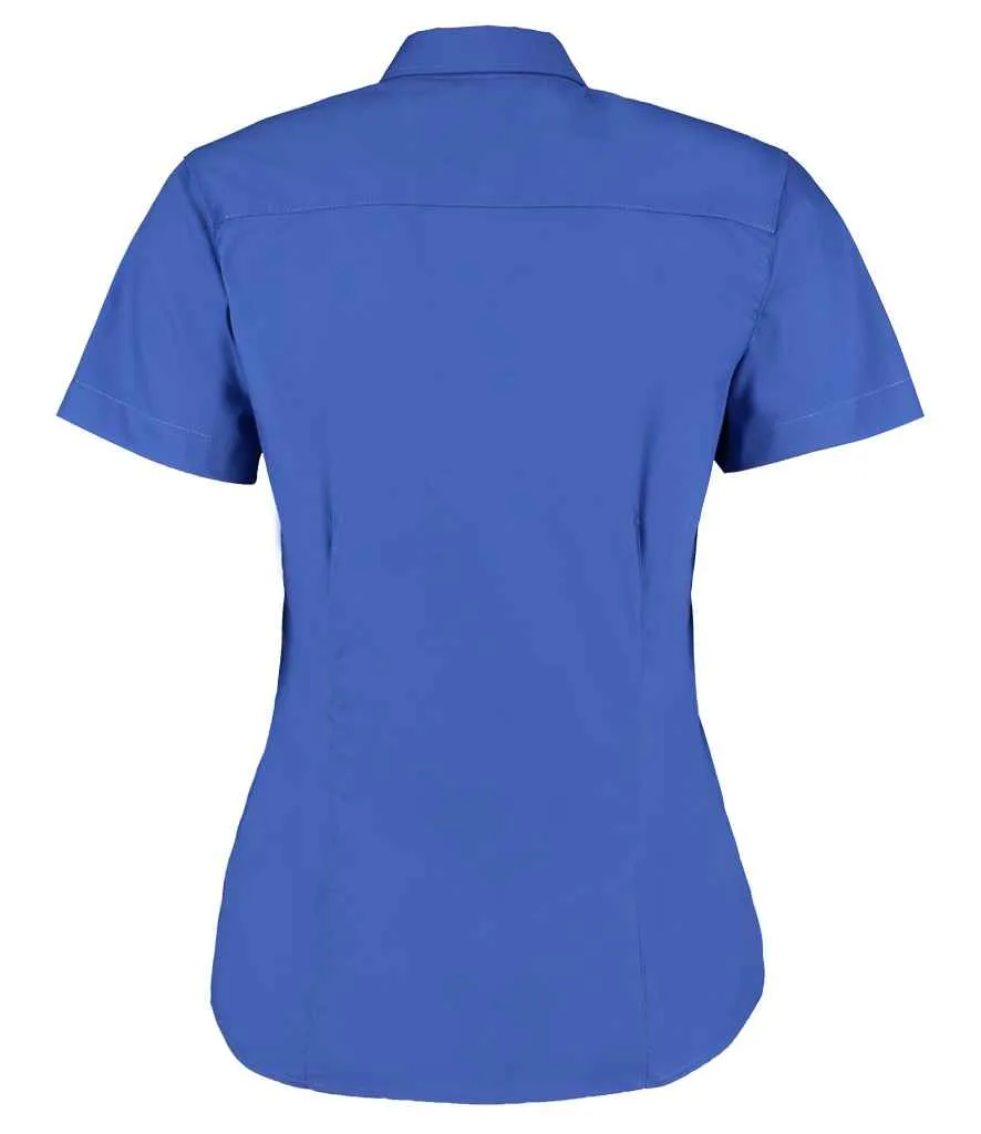 Kustom Kit Premium Short Sleeve Tailored Oxford Shirt (Ladies)