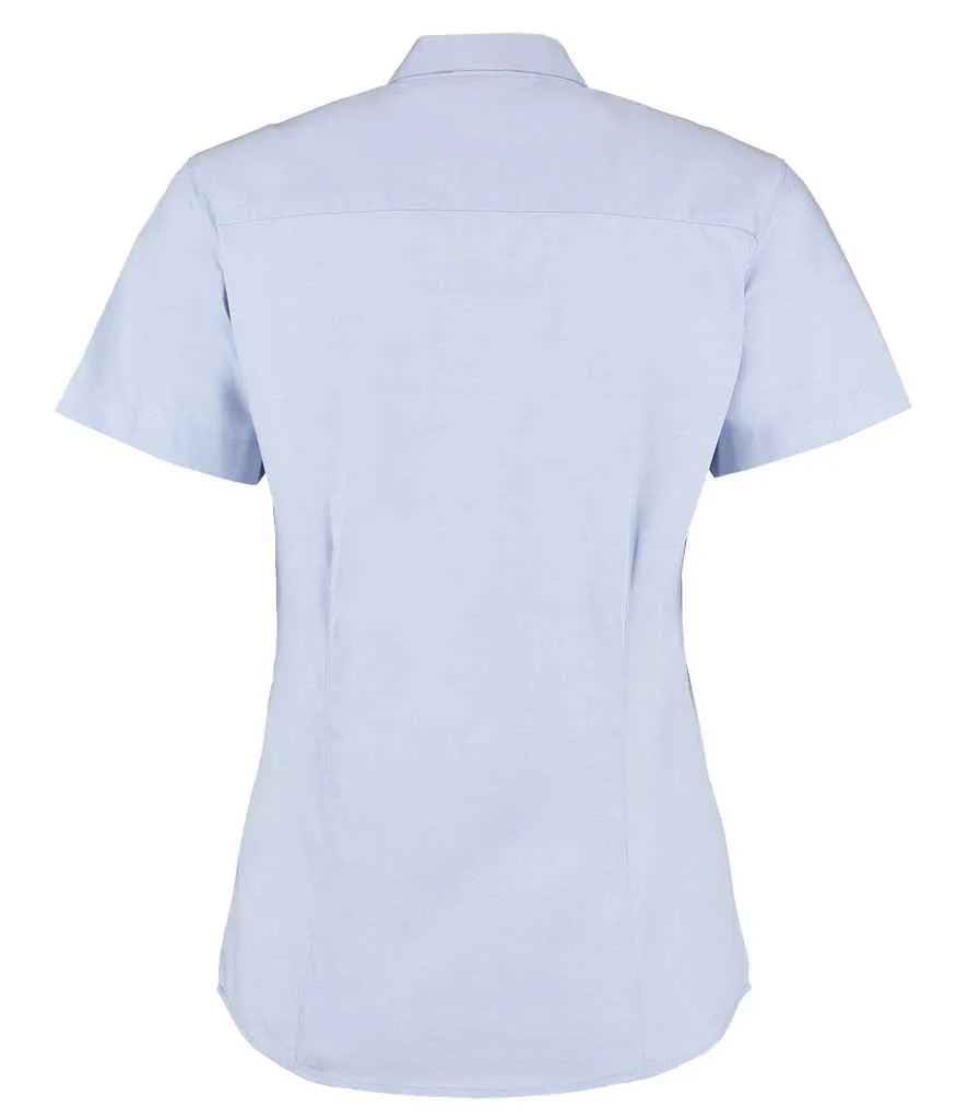 Kustom Kit Premium Short Sleeve Tailored Oxford Shirt (Ladies)