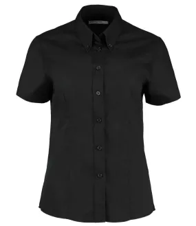 Kustom Kit Premium Short Sleeve Tailored Oxford Shirt (Ladies)