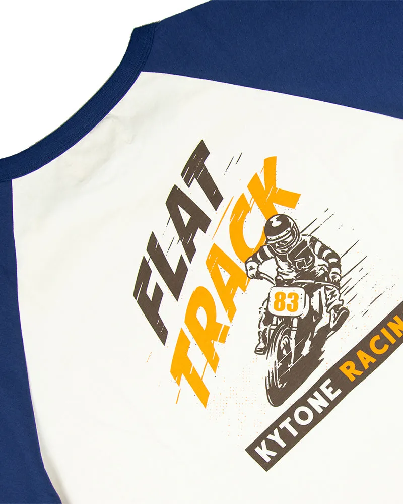 Kytone Left Foot White Blue LS T'Shirt
