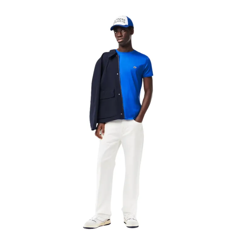 Lacoste Monochrome Cotton Pima Jersey Crew Neck T-Shirt - Men's