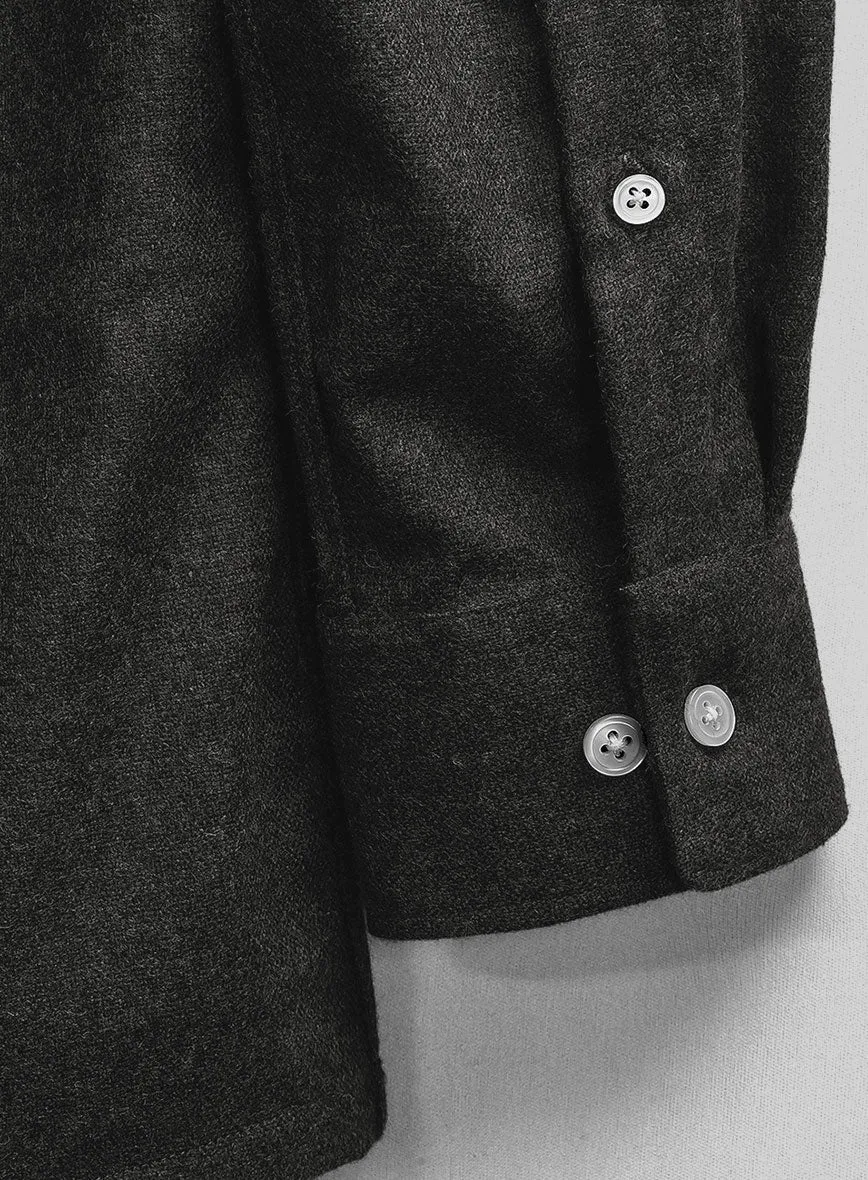 Light Weight Hamburg Charcoal Tweed Shirt